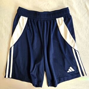 Adidas Boys Navy Tiro 24 Soccer Shorts 13-14